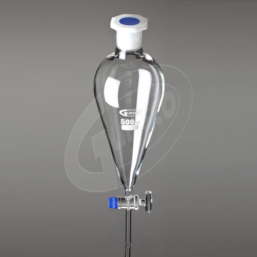 palnie de separare cu robinet din sticla